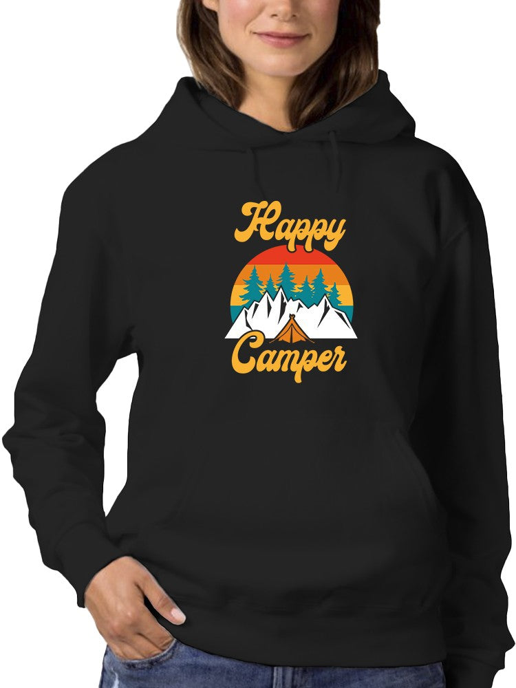 Happy Camper Image Hoodie Women's -GoatDeals Designs