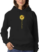 Never Give Up, Hand-writing Art Hoodie Women's -GoatDeals Designs