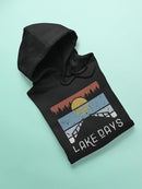 Lake Days, Inviting Retro Image Hoodie Women's -GoatDeals Designs