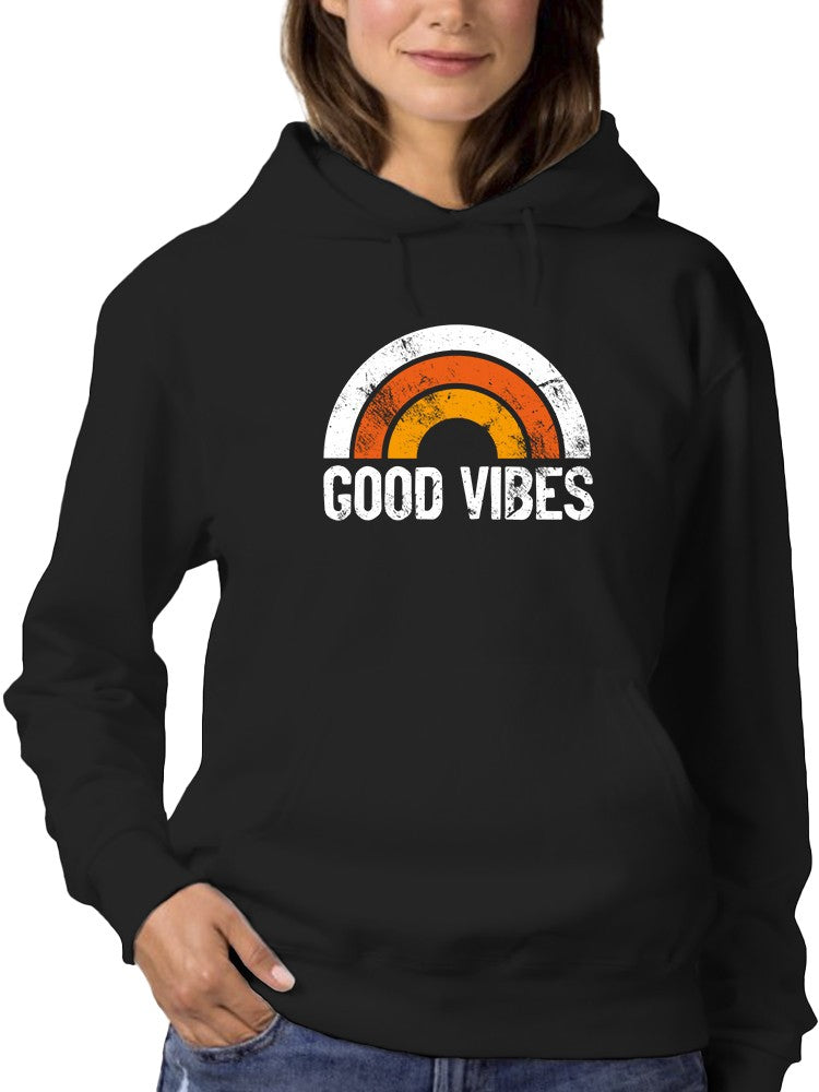 Good Vibes Grunge Art Hoodie Women's -GoatDeals Designs