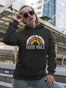 Good Vibes Grunge Art Hoodie Women's -GoatDeals Designs