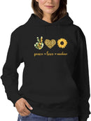 Peace-love-sunshine Hoodie Women's -GoatDeals Designs