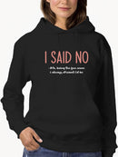 Fun Mom Says No Hoodie Women's -GoatDeals Designs