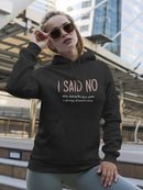 Fun Mom Says No Hoodie Women's -GoatDeals Designs