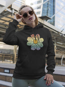 Pretty Rainbow-colored Flower Hoodie Women's -GoatDeals Designs