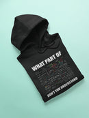 What Part Don't You Understand? Hoodie Women's -GoatDeals Designs