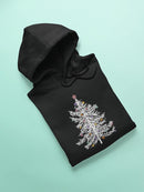 White X-mas Tree With Ornaments Hoodie Women's -GoatDeals Designs
