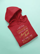 Awesome Aunt, Funny Quote Hoodie Women's -GoatDeals Designs