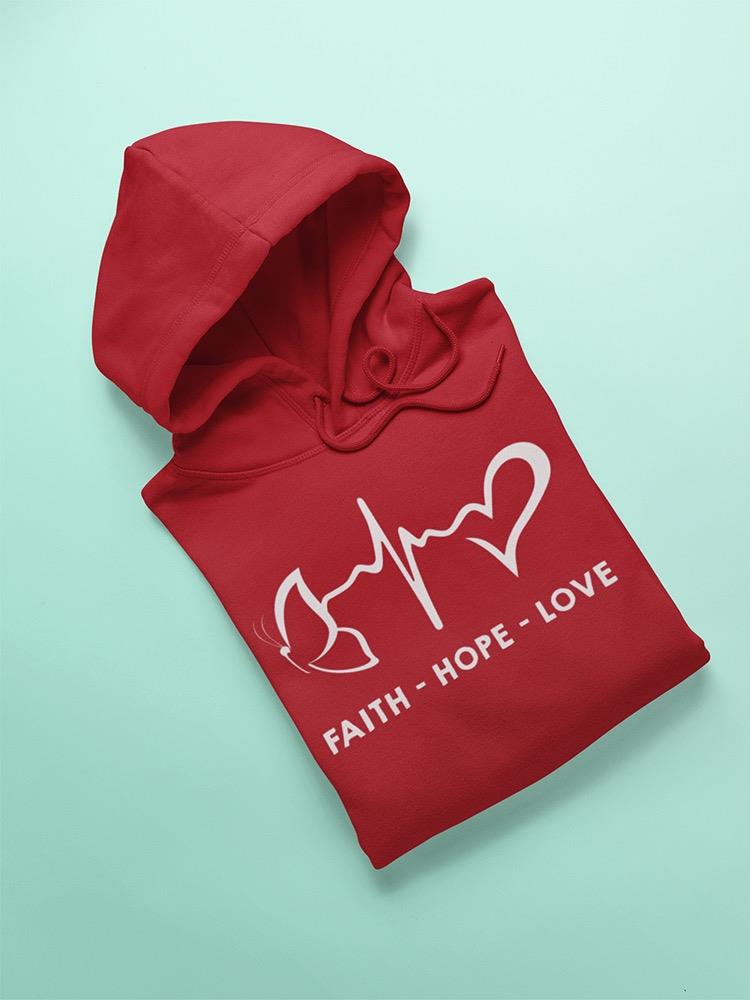 Faith-hope-love Design Hoodie Women's -GoatDeals Designs