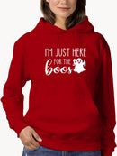 Just Here For The Boos Hoodie Women's -GoatDeals Designs