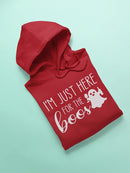 Just Here For The Boos Hoodie Women's -GoatDeals Designs