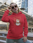 Cute Cartoon Kitty In A Cup Hoodie Women's -GoatDeals Designs