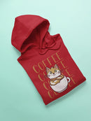 Cute Cartoon Kitty In A Cup Hoodie Women's -GoatDeals Designs
