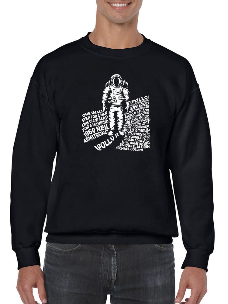 Apollo 11 Mission Crew Members Sweatshirt Men's -GoatDeals Designs