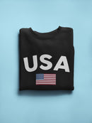 Usa With Flag Sweatshirt Men's -GoatDeals Designs