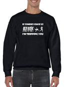 If Zombies Chase Us, Funny Quote Sweatshirt Men's -GoatDeals Designs