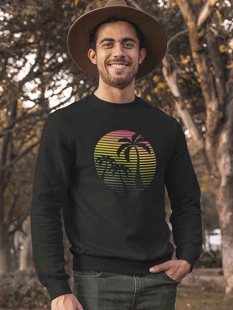 Nostalgic Retro Style Sunset Sweatshirt Men's -GoatDeals Designs