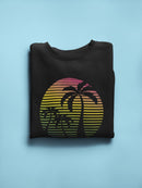 Nostalgic Retro Style Sunset Sweatshirt Men's -GoatDeals Designs