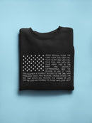 Wholesome Quote Inside Us Flag Sweatshirt Men's -GoatDeals Designs