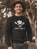 Awesome Cooking Utensils Design Sweatshirt Men's -GoatDeals Designs