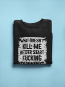 Better Start Running Quote Sweatshirt Men's -GoatDeals Designs