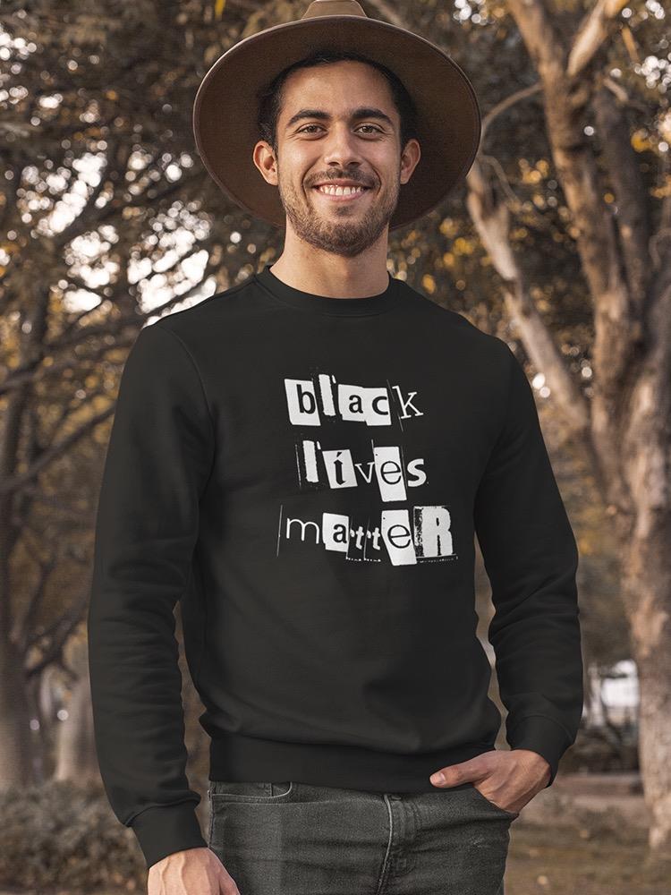 Black Lives Matter Cut Out  Sweatshirt Men's -GoatDeals Designs