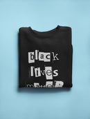 Black Lives Matter Cut Out  Sweatshirt Men's -GoatDeals Designs