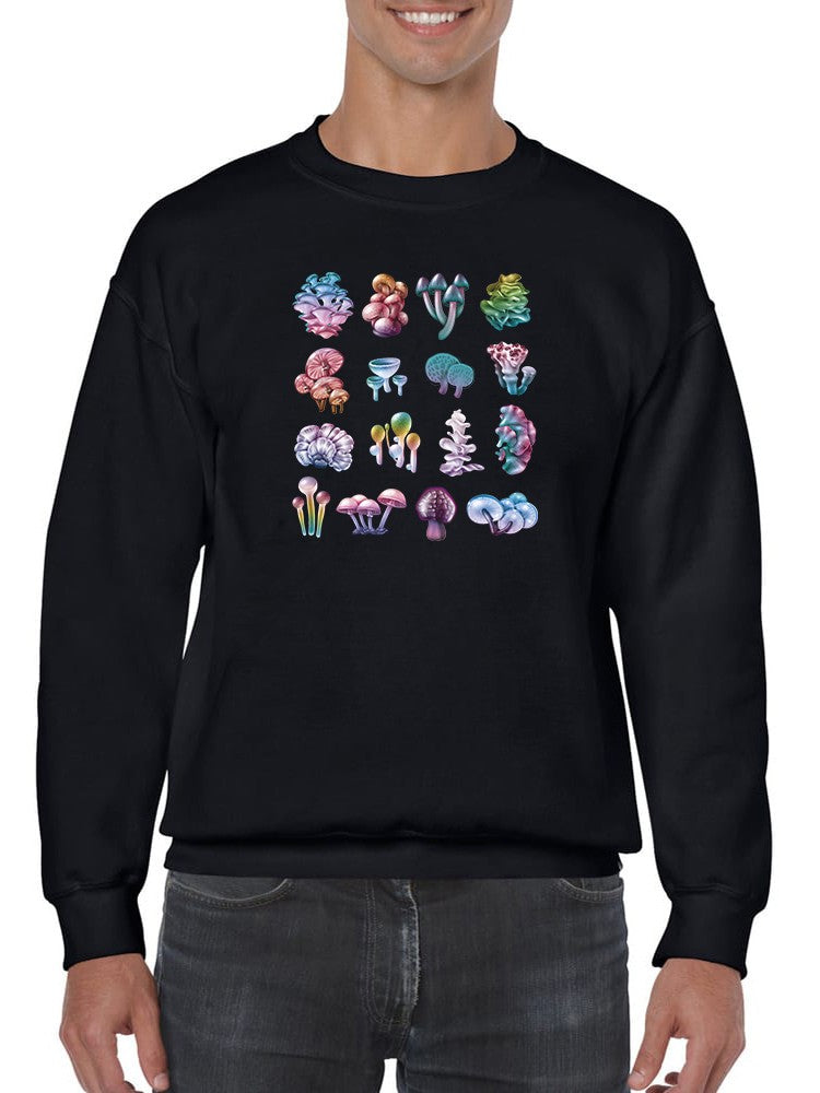 3-d Psychedelic Mushrooms Sweatshirt Men's -GoatDeals Designs
