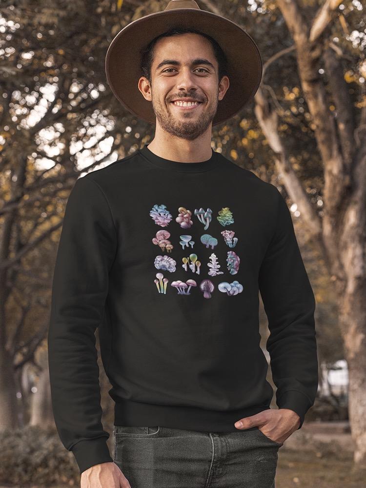 3-d Psychedelic Mushrooms Sweatshirt Men's -GoatDeals Designs