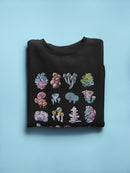 3-d Psychedelic Mushrooms Sweatshirt Men's -GoatDeals Designs