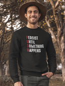 Inspiring Push Acronym Design Sweatshirt Men's -GoatDeals Designs