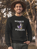Wizard Duck With Hat And Broom Sweatshirt Men's -GoatDeals Designs
