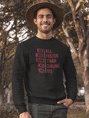 Guns Are Faster Than Calling 911 Sweatshirt Men's -GoatDeals Designs