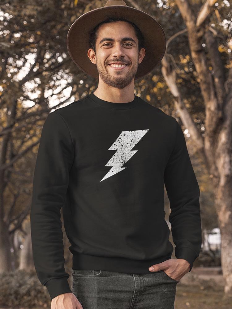 Thunderbolt With Ink Splash Sweatshirt Men's -GoatDeals Designs