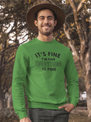 I'm Definitely Fine Sweatshirt Men's -GoatDeals Designs