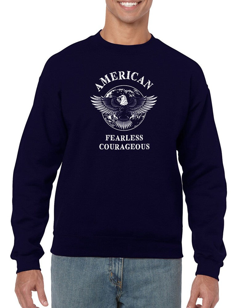 Grand American Eagle With Quote Sweatshirt Men's -GoatDeals Designs