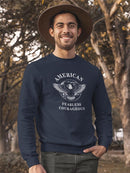 Grand American Eagle With Quote Sweatshirt Men's -GoatDeals Designs