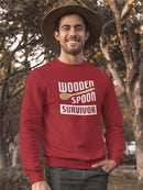 Wooden Spoon Survivor Design Sweatshirt Men's -GoatDeals Designs