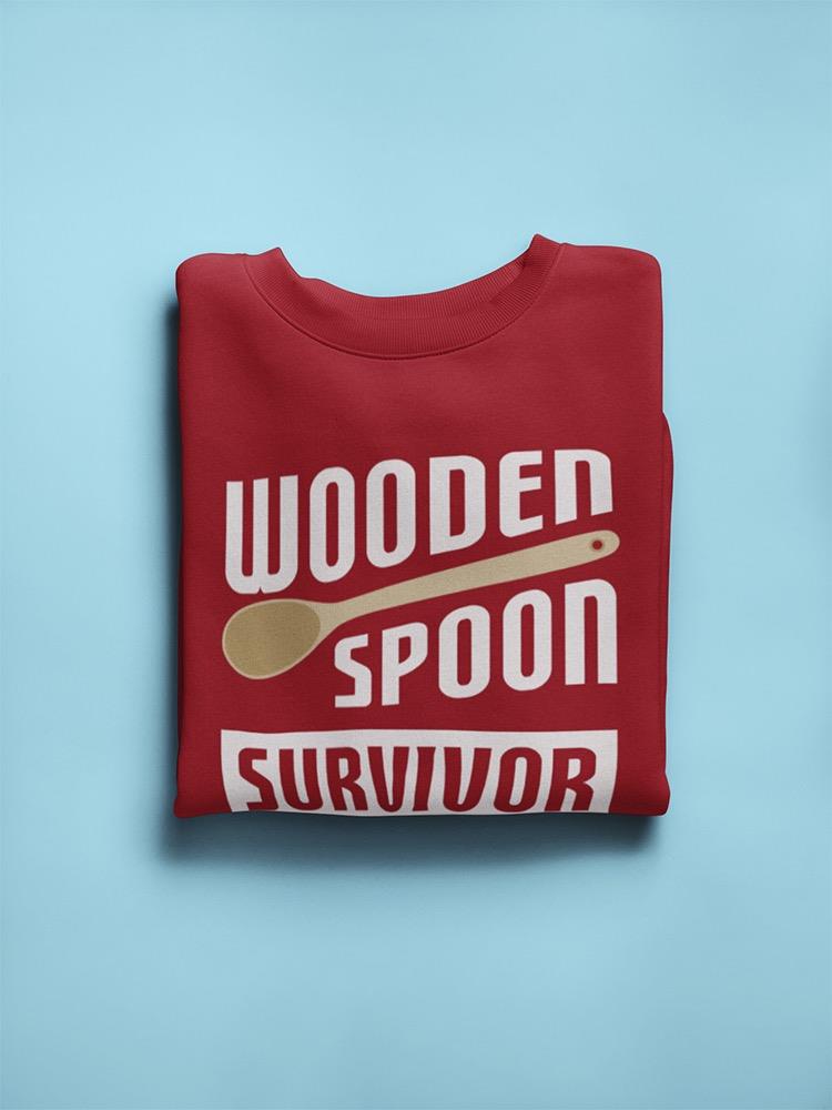 Wooden Spoon Survivor Design Sweatshirt Men's -GoatDeals Designs