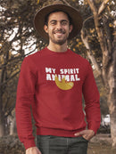 Cute Sloth Hanging From Text Sweatshirt Men's -GoatDeals Designs