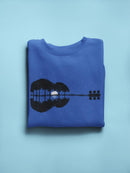 Guitar Shaped Reflection On Lake Sweatshirt Men's -GoatDeals Designs