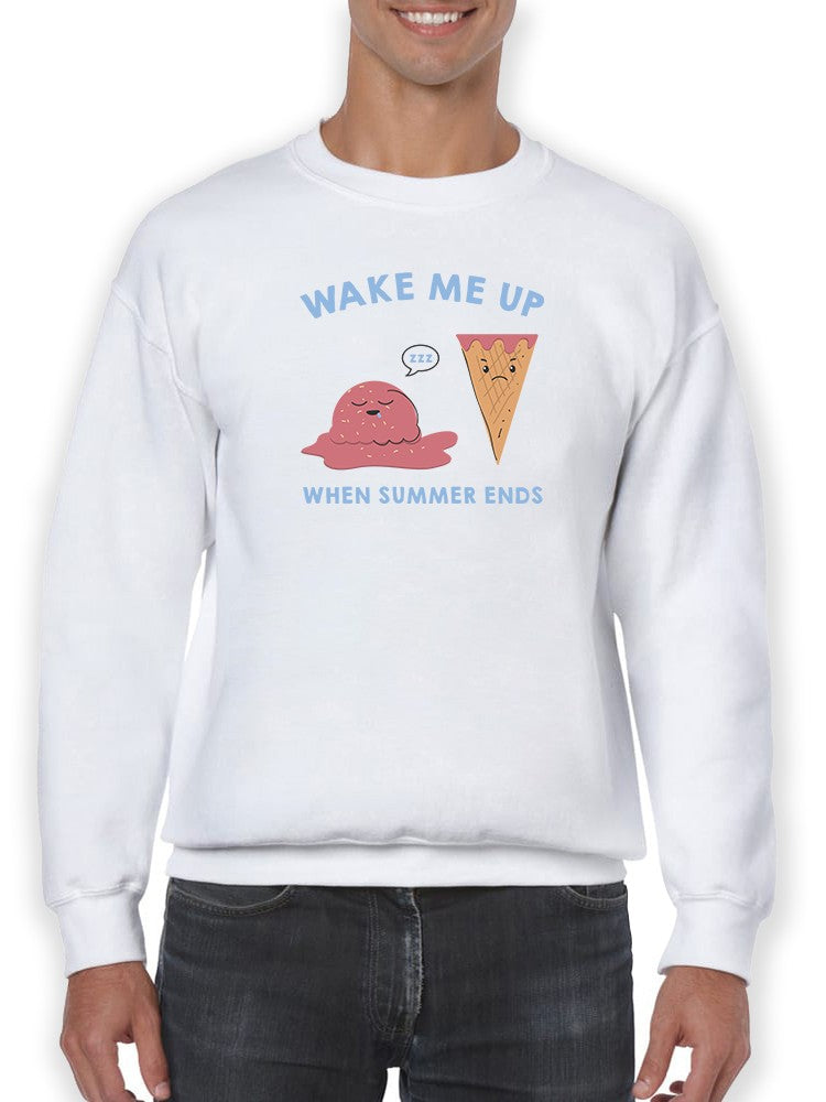 Sleeping Ice Cream And Mad Cone Sweatshirt Men's -GoatDeals Designs