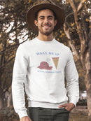 Sleeping Ice Cream And Mad Cone Sweatshirt Men's -GoatDeals Designs