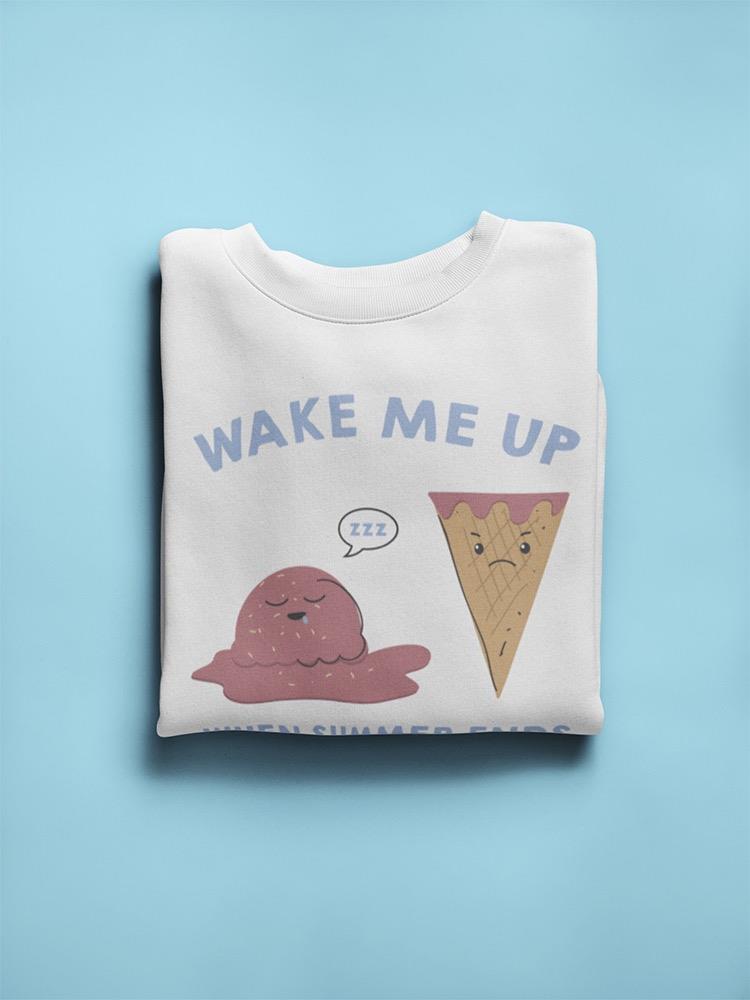 Sleeping Ice Cream And Mad Cone Sweatshirt Men's -GoatDeals Designs