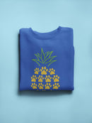 Pineapple Made Of Cute Paws Sweatshirt Women's -GoatDeals Designs