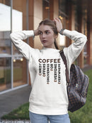 Wholesome Acronym Of Coffee Sweatshirt Women's -GoatDeals Designs