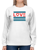 Love In Futuristic Design Sweatshirt Women's -GoatDeals Designs