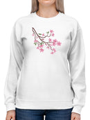 Colorful Cherry Blossom Branch Sweatshirt Women's -GoatDeals Designs