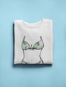 Bikini Body With Leaf Pattern Sweatshirt Women's -GoatDeals Designs