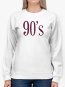 90's Burgundy Colored Title Sweatshirt Women's -GoatDeals Designs